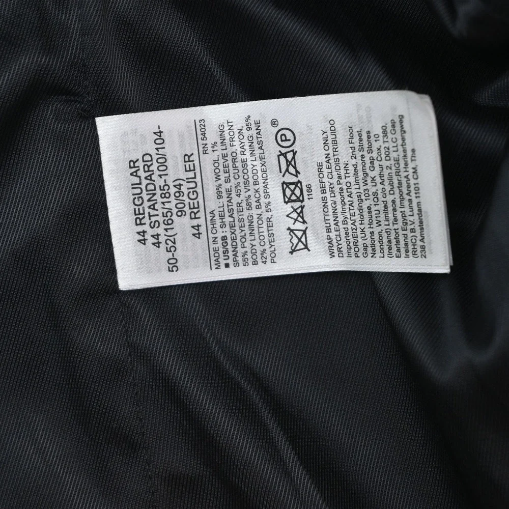 Banana Republic 44R 40x30 Navy Blue Reda Flexo Soft Shoulder Slim 809131 Suit